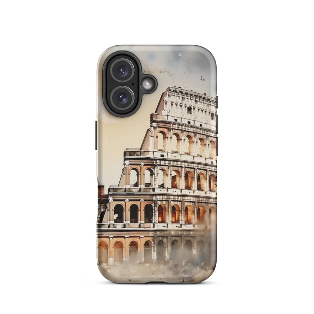 Ancient Reverie Roman Watercolor Dreamscape Design Slim iPhone Case