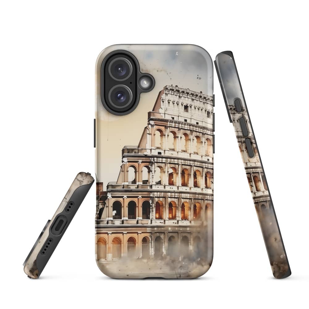 Ancient Reverie Roman Watercolor Dreamscape Design Slim iPhone Case