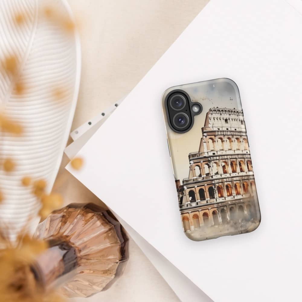 Ancient Reverie Roman Watercolor Dreamscape Design Tough iPhone Case