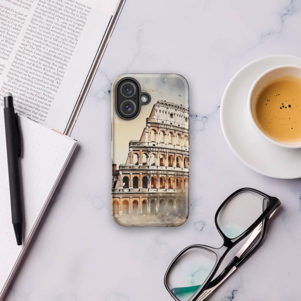 Ancient Reverie Roman Watercolor Dreamscape Design Tough iPhone Case