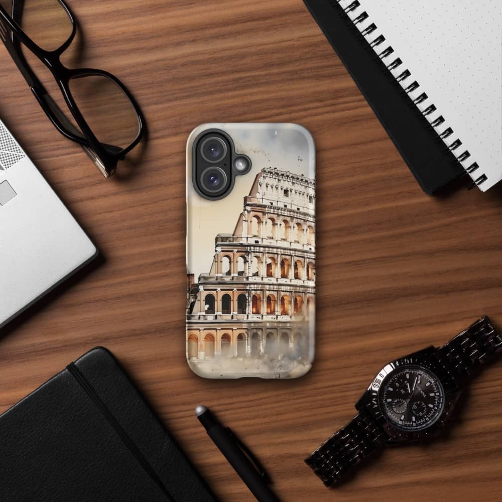 Ancient Reverie Roman Watercolor Dreamscape Design Tough iPhone Case