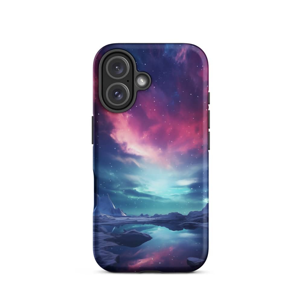 Arctic Aurora Enchantment Design Slim iPhone Case