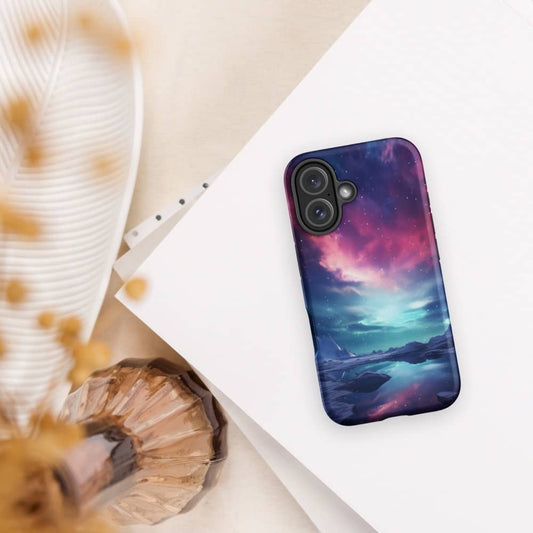 Arctic Aurora Enchantment Design Tough iPhone Case
