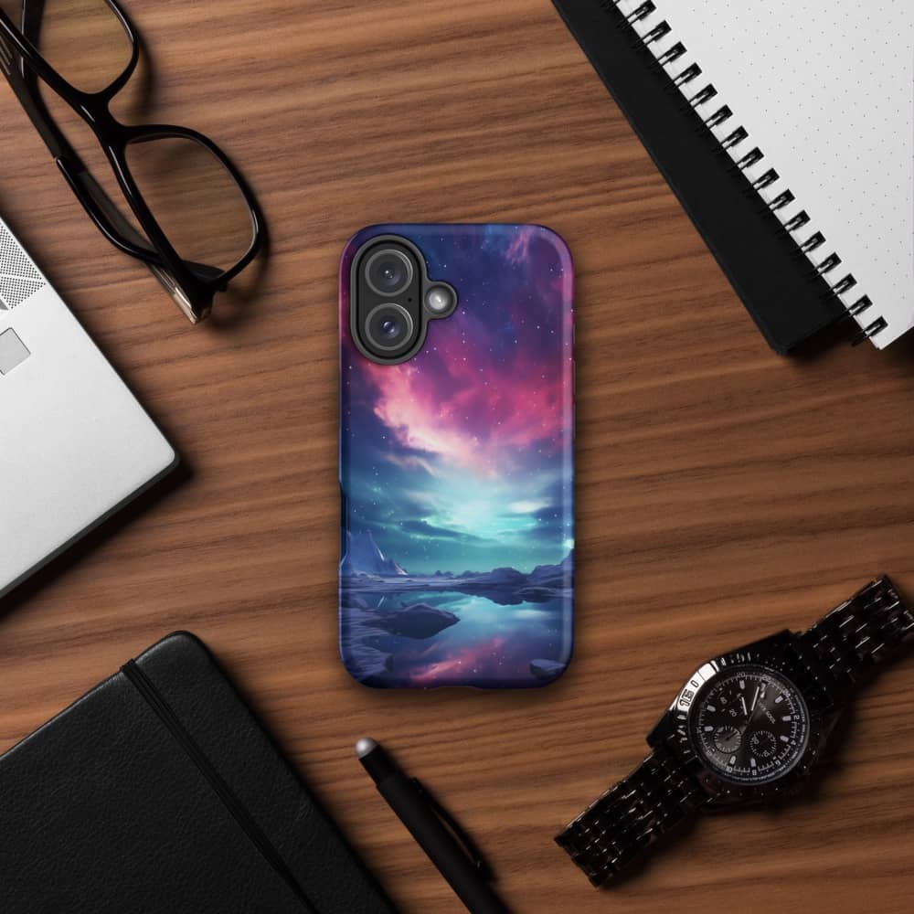 Arctic Aurora Enchantment Design Tough iPhone Case