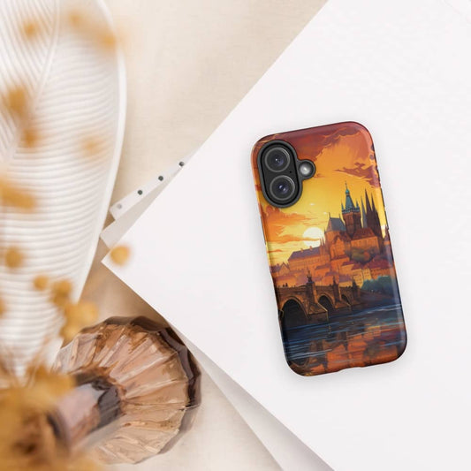 Prague Dreams Art Nouveau Reverie Design Tough iPhone Case