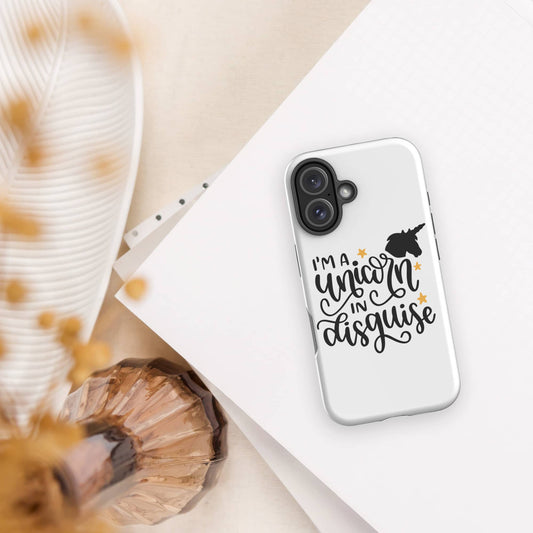 Unicorn in Disguise Design Tough iPhone Case