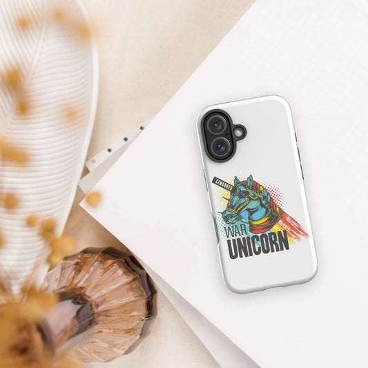War Unicorn Design Tough iPhone Case