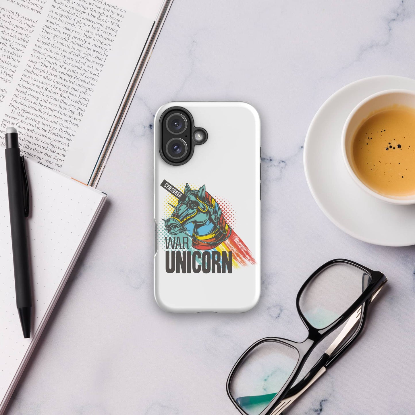 War Unicorn Design Tough iPhone Case