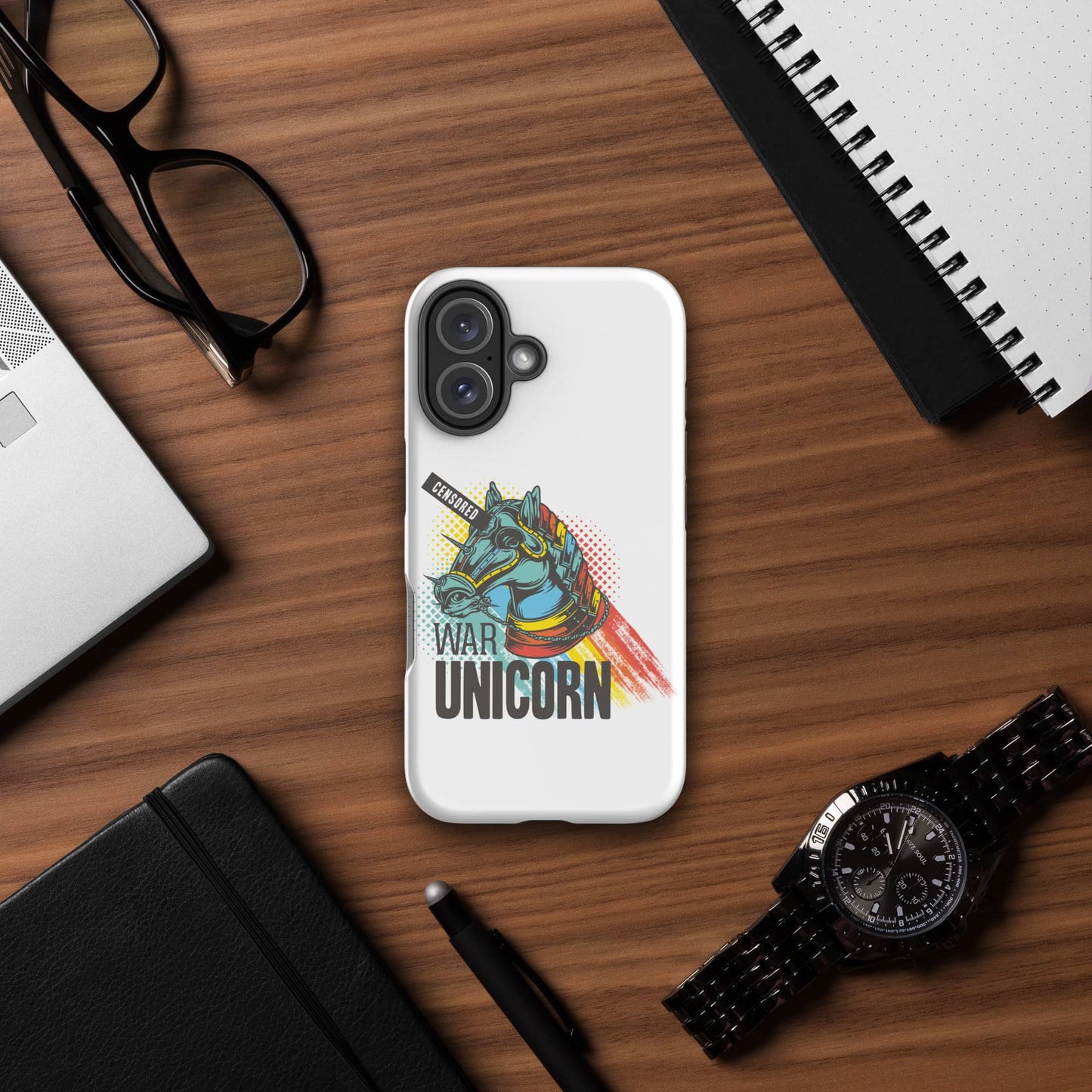 War Unicorn Design Tough iPhone Case